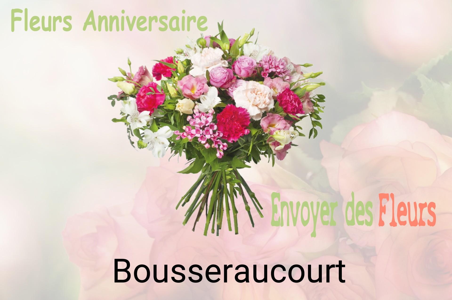 Bouquet de fleurs d’anniversaire livré à Bousseraucourt