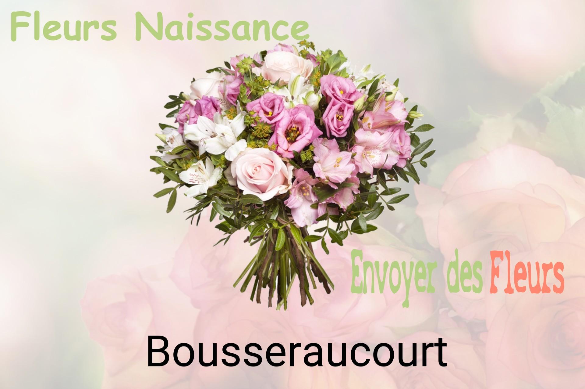 Bouquet de fleurs de naissance livré à Bousseraucourt